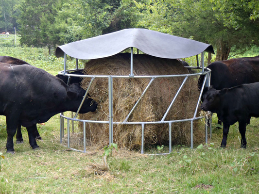 Cattle Feeding Galvanized Livestock Fencing Hay Feeder Powder Coated